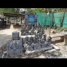 In dieser Gegend gibt es viele Steinmetze